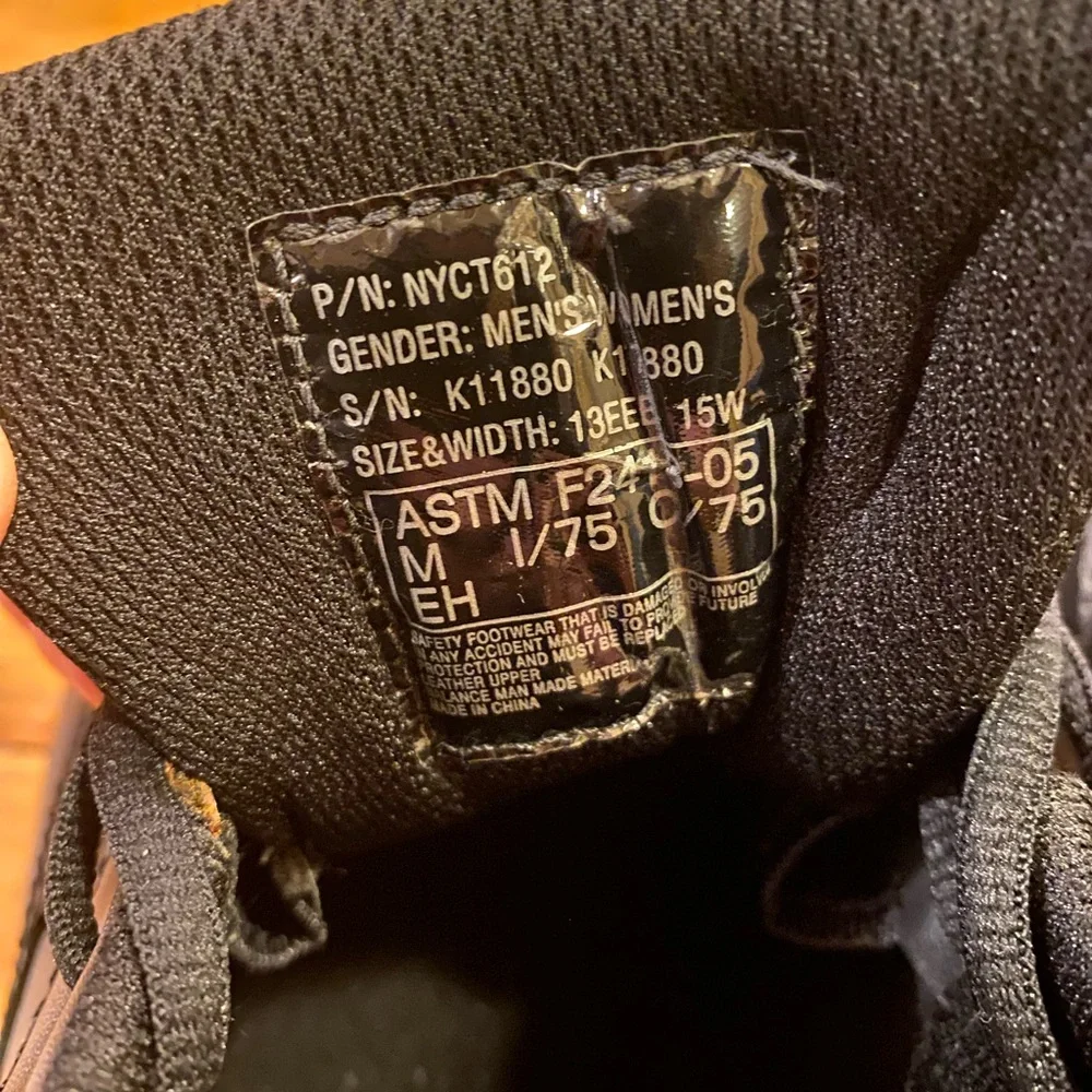 HYTEST Mens 13 3E Extra Wide Black Athletic Oxford Comp Toe Steel Toe Work Boot - Picture 8 of 12